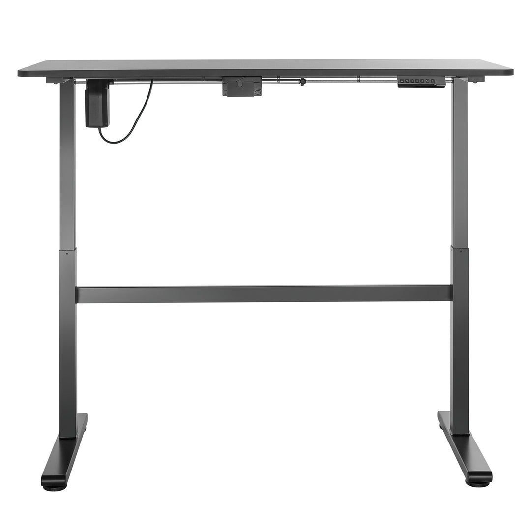 Mesa elétrica Ergo Office, regulável em altura, cinza, altura máxima 118cm 50 kg - com mesa de pé, ER-434