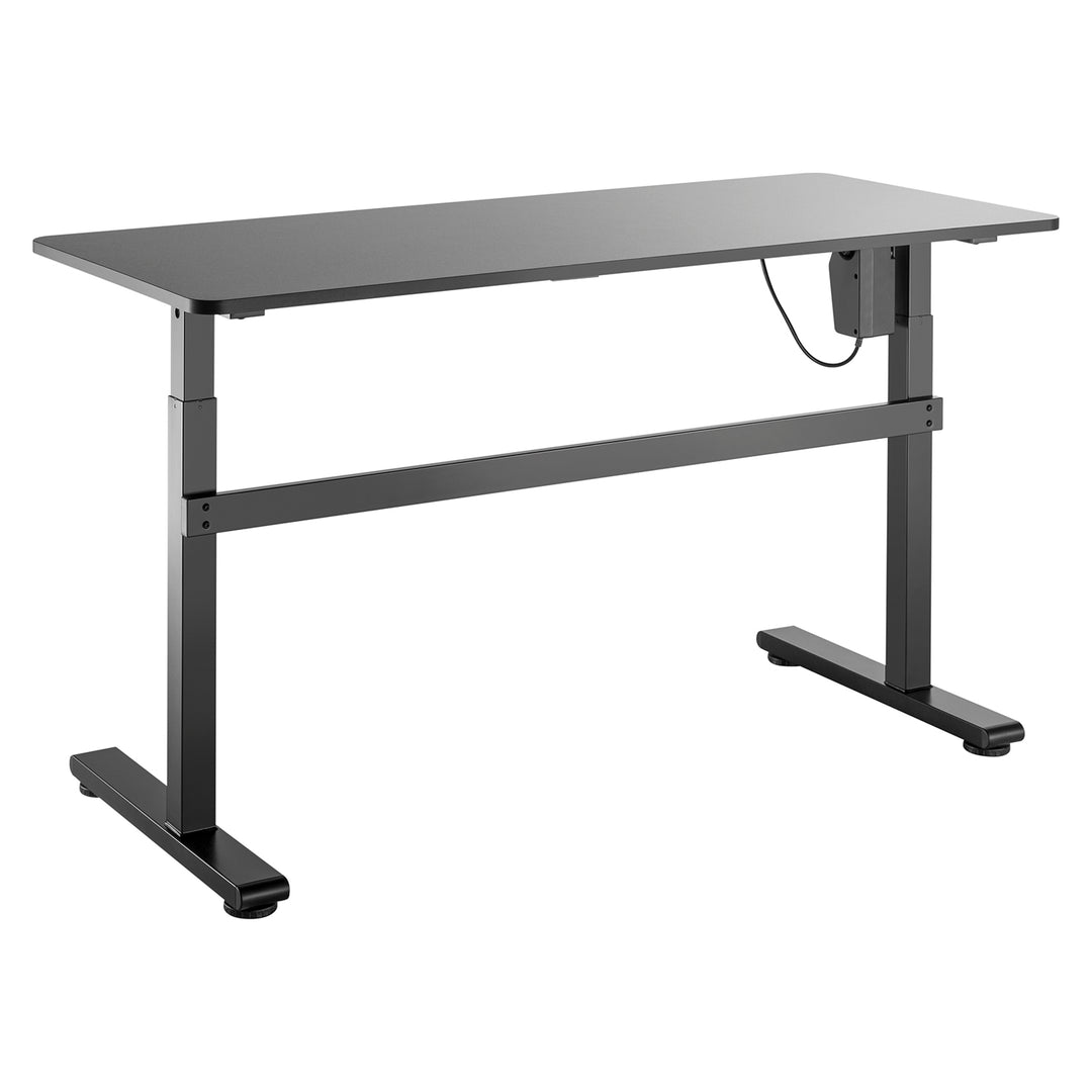 Mesa elétrica Ergo Office, regulável em altura, cinza, altura máxima 118cm 50 kg - com mesa de pé, ER-434