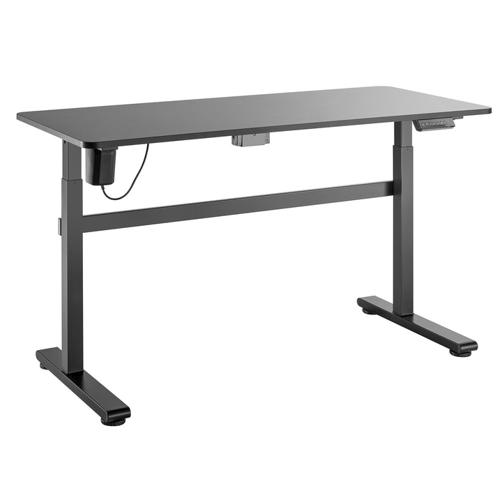 Mesa elétrica Ergo Office, regulável em altura, cinza, altura máxima 118cm 50 kg - com mesa de pé, ER-434