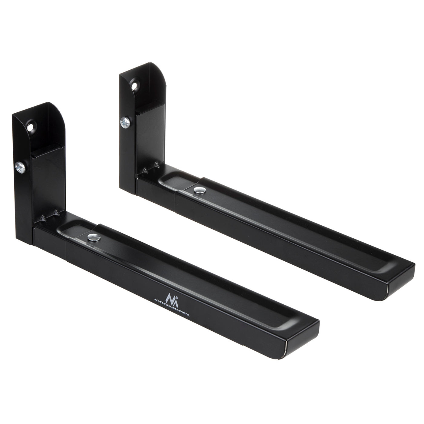 Soporte universal para microondas con brazos telescópicos Soporte de pared para microondas con grill hasta 30 kg (negro)