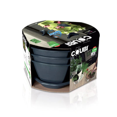 COUDI HERBAL vaso de ervas triplo cascata antracite 3