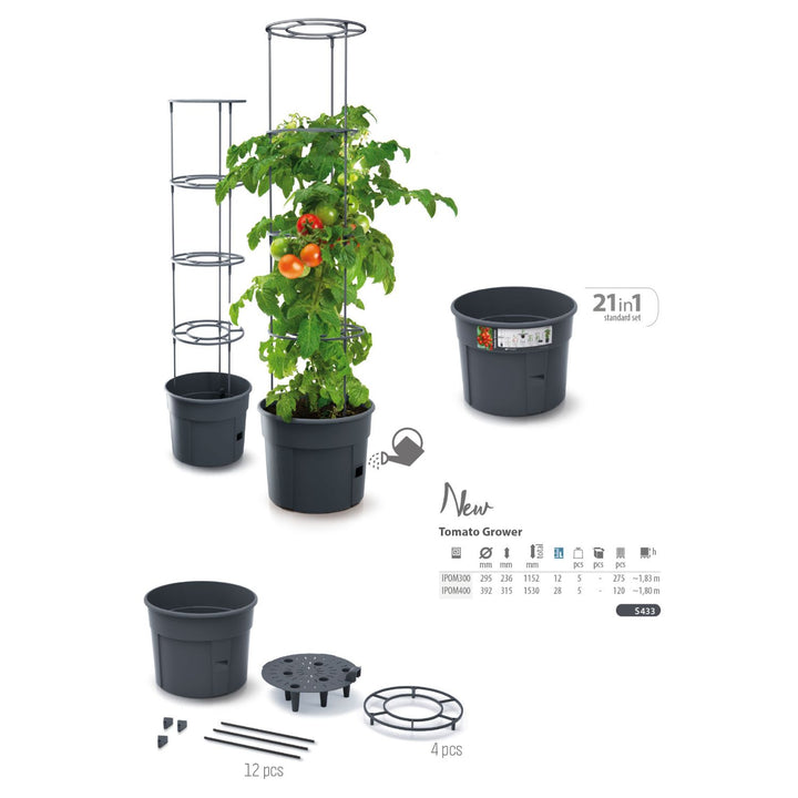 Maceta para planta de tomate de plástico 28L Tomato Grower IPOM400-S433