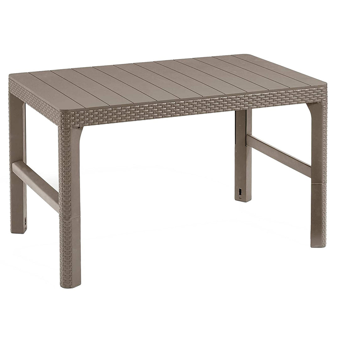Mesa de jardim multifuncional com altura ajustável resistente a danos e intempéries Rattan Lyon by Keter