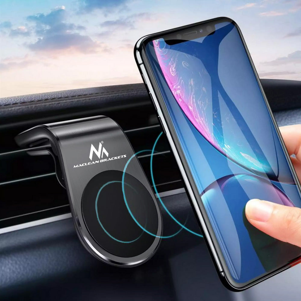 Soporte universal para teléfono móvil de coche para orificios de ventilación, soporte magnético, soporte para smartphone, Maclean MC-326