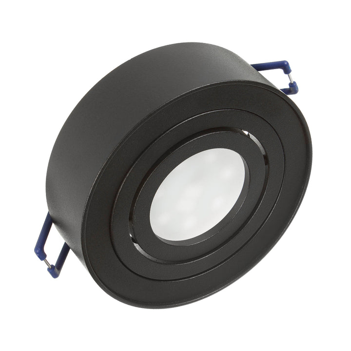 Luminaria de techo spot, para fuentes de luz MR16 / GU10, negro, 94x32mm, redondo, aluminio, Maclean MCE462 B