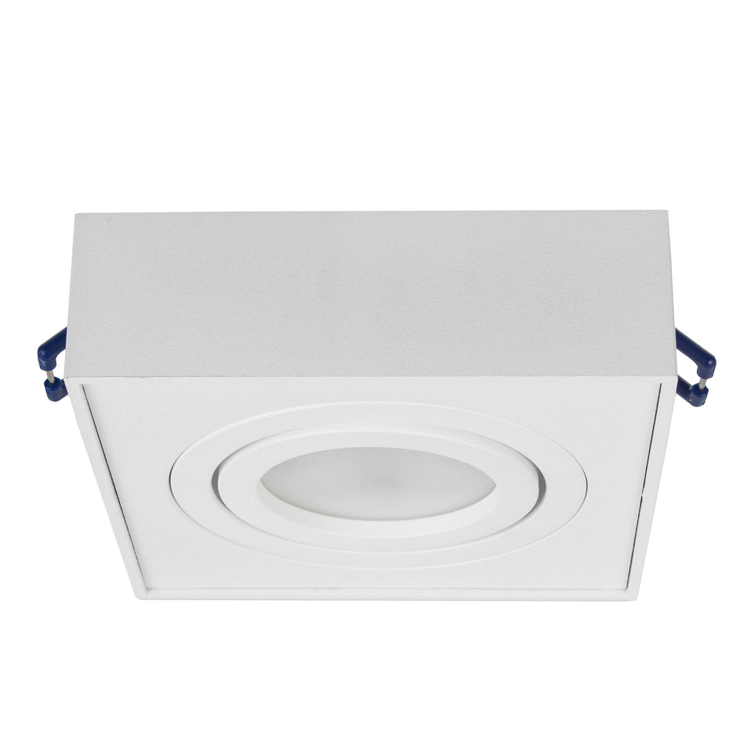 Luminária de teto spot, para fontes de luz MR16 / GU10, branco, 94x94x32mm, quadrado, alumínio, Maclean MCE464 W