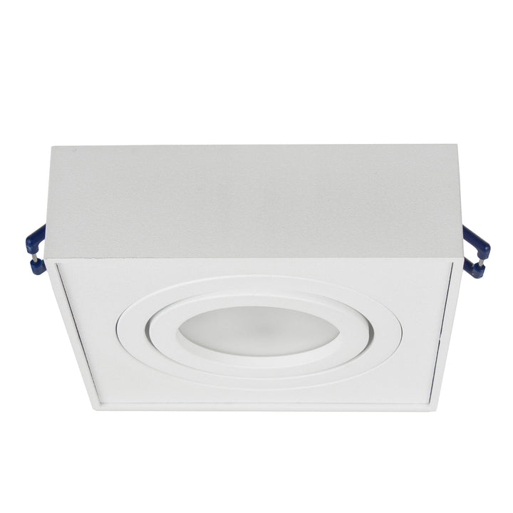 Luminaria de techo spot, para fuentes de luz MR16 / GU10, blanco, 94x94x32mm, cuadrado, aluminium, Maclean MCE464 W