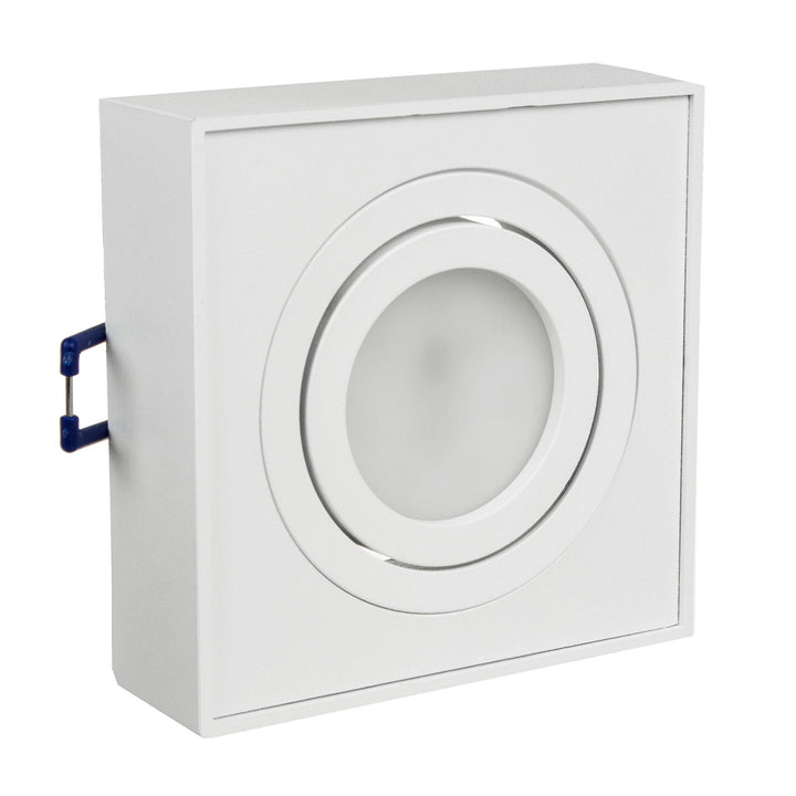 Luminária de teto spot, para fontes de luz MR16 / GU10, branco, 94x94x32mm, quadrado, alumínio, Maclean MCE464 W