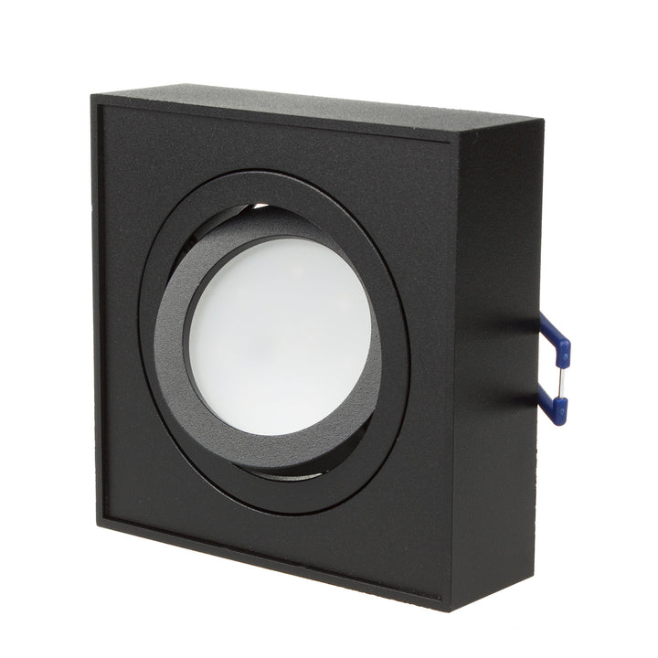 Luminaria de techo spot para fuentes de luz MR16 / GU10, negro, 94x94x32mm, cuadrado, aluminium, Maclean MCE464 B