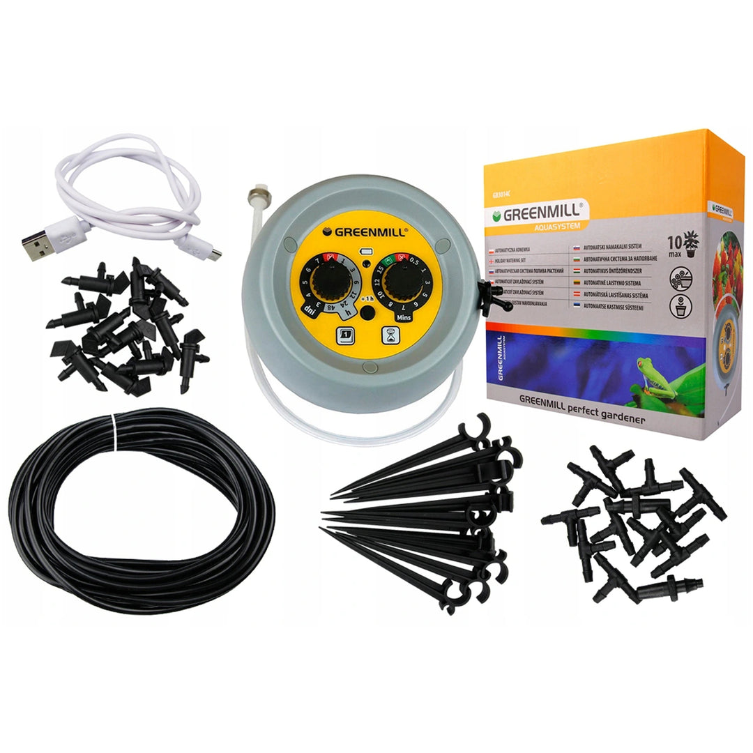 Sistema de riego automático para plantas en macetas Greenmill GB3014C