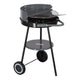 Parrilla redonda con ruedas, parrilla de carbón, carro de parrilla con estante inferior parrilla de jardín 40 cm de diámetro Master Grill MG912