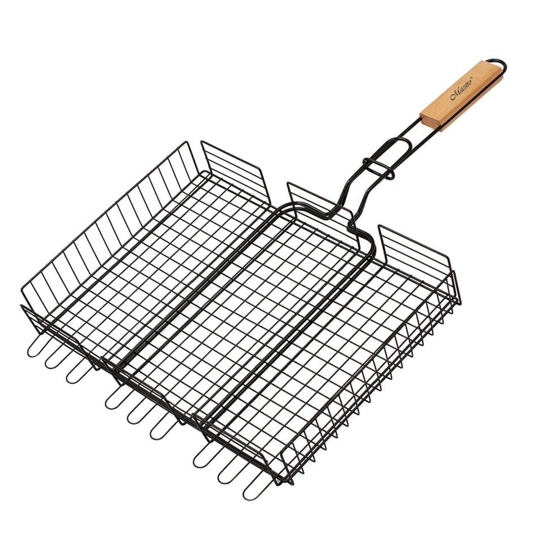 Maestro MR-1001 Churrasqueira Dupla, Cesta Portátil 40x30cm