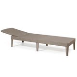 Espreguiçadeira de jardim ajustável Jaipur Sun Lounger cappuccino
