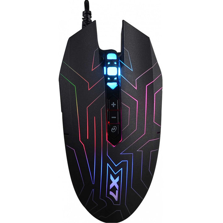 A4tech XGame X77 Maze Oscar Neon Gaming Mouse Iluminação neon 2400 DPI