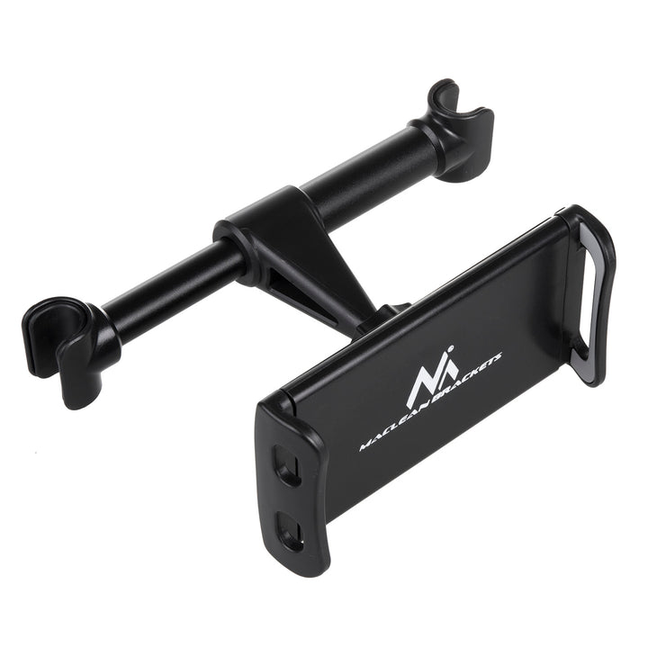 Maclean MC-894 Soporte universal para smartphone y tableta en el reposacabezas del coche Soporte giratorio de 360 grados