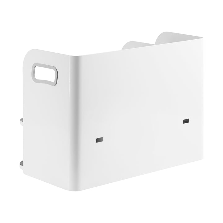 Organizador de mesa com gaveta e suporte para livros Organizador de material de escritório Bandeja até 10 kg Branco