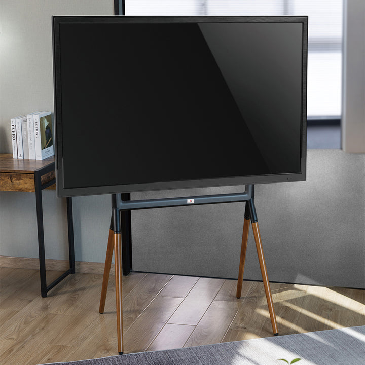 Suporte de suporte de TV universal para TV de 49-70" até 40 kg máx. VESA 600x400 Compatível com LCD LED OLED QLED Plasma Preto/Noz