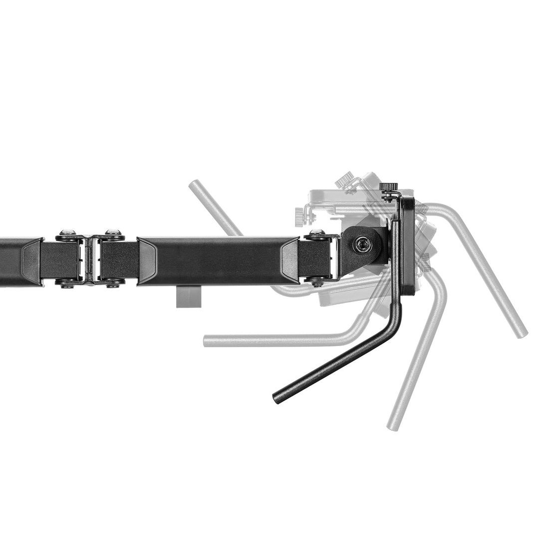 Suporte de mesa multifuncional profissional para monitores de 17-32", microfones, câmeras e luzes de tripé de estúdio VESA 75x75 100x100