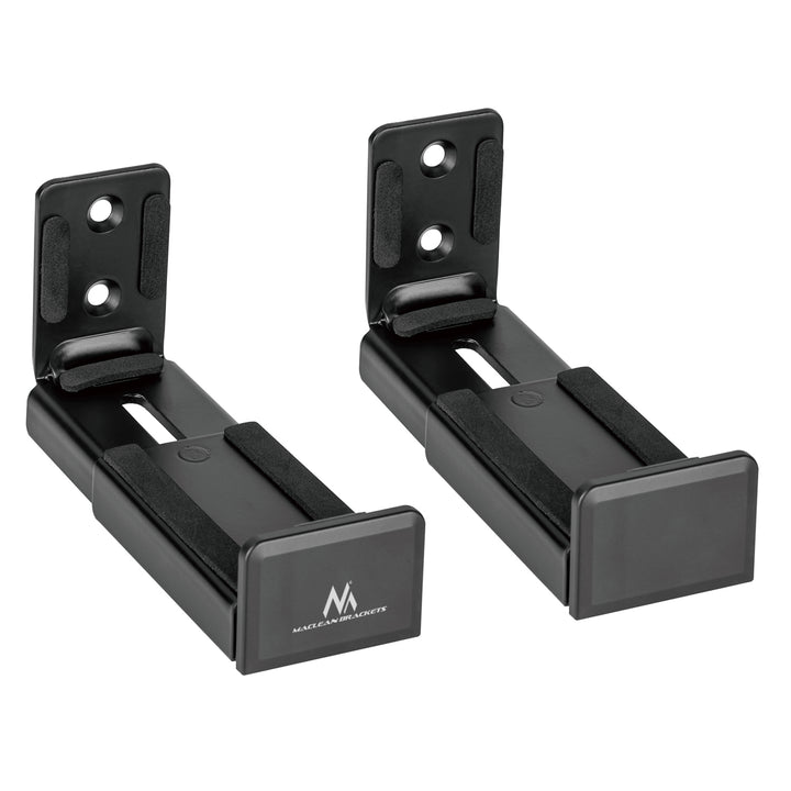 Suporte de parede universal para alto-falante soundbar, caixa de fixação de parede, profundidade ajustável 90 ~ 154mm até 15kg, 2x par de suportes