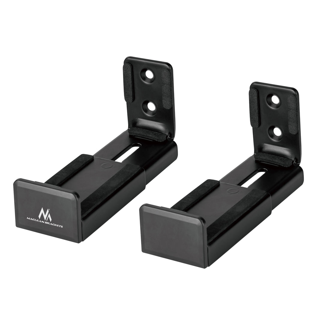 Suporte de parede universal para alto-falante soundbar, caixa de fixação de parede, profundidade ajustável 90 ~ 154mm até 15kg, 2x par de suportes