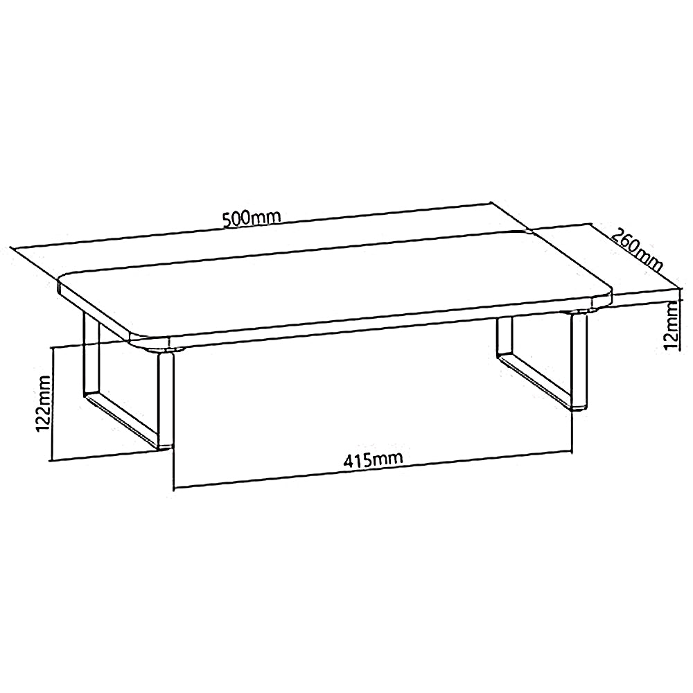 Suporte para monitor/laptop Maclean, máx. 20kg, (500x260x122mm), MC-933