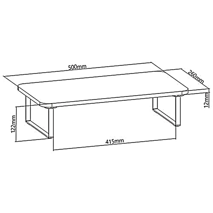 Suporte para monitor/laptop Maclean, máx. 20kg, (500x260x122mm), MC-933