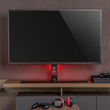 Soporte para monitor gaming NanoRS, altura ajustable, LED RGB, 32-55", VESA máximo 400x400, máximo 40 kg, RS167