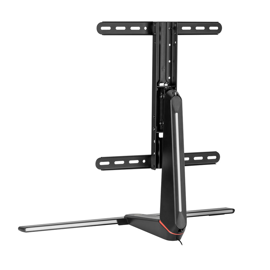 Soporte para monitor gaming NanoRS, altura ajustable, LED RGB, 32-55", VESA máximo 400x400, máximo 40 kg, RS167