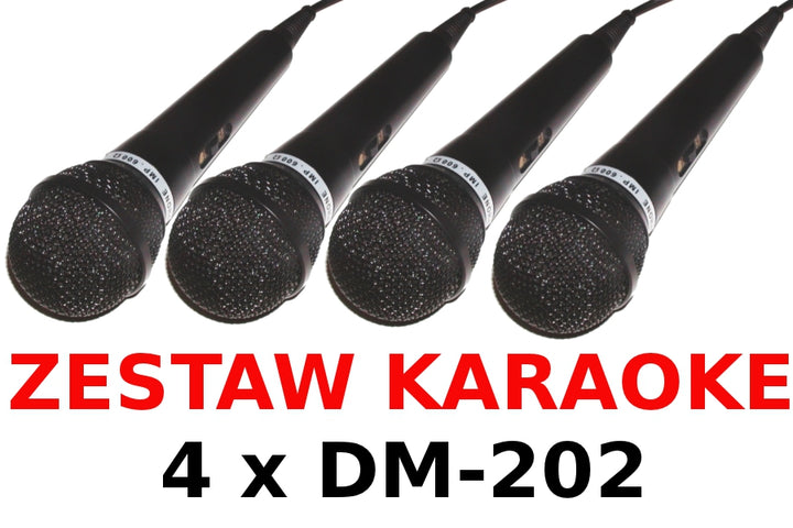 Micrófono dinámico karaoke vocal DM-202 negro