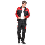 Calça de trabalho tamanho 50 (90-94) HELIOS PRETO / VERMELHO