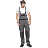 Macacão com bolsos multifuncionais, calça de trabalho, calça masculina Cinza/Preto 280g/m² LENNOX AVACORE GREY-BLACK Tamanho 54 (98-103)