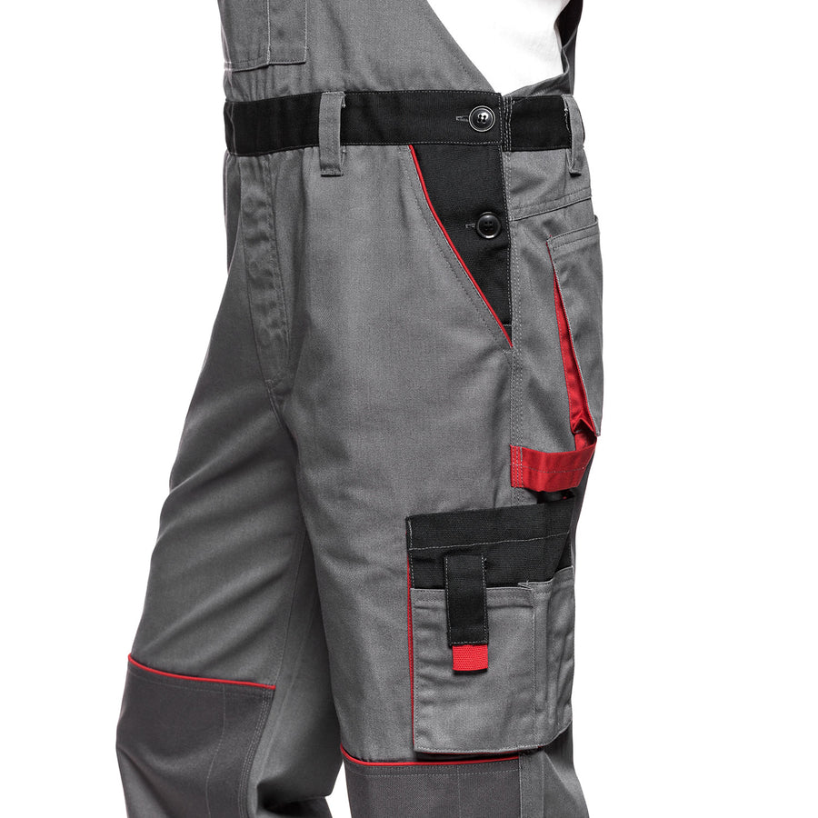 Macacão com bolsos multifuncionais, calça de trabalho, calça masculina Cinza/Preto 280g/m² LENNOX AVACORE GREY-BLACK Tamanho 54 (98-103)