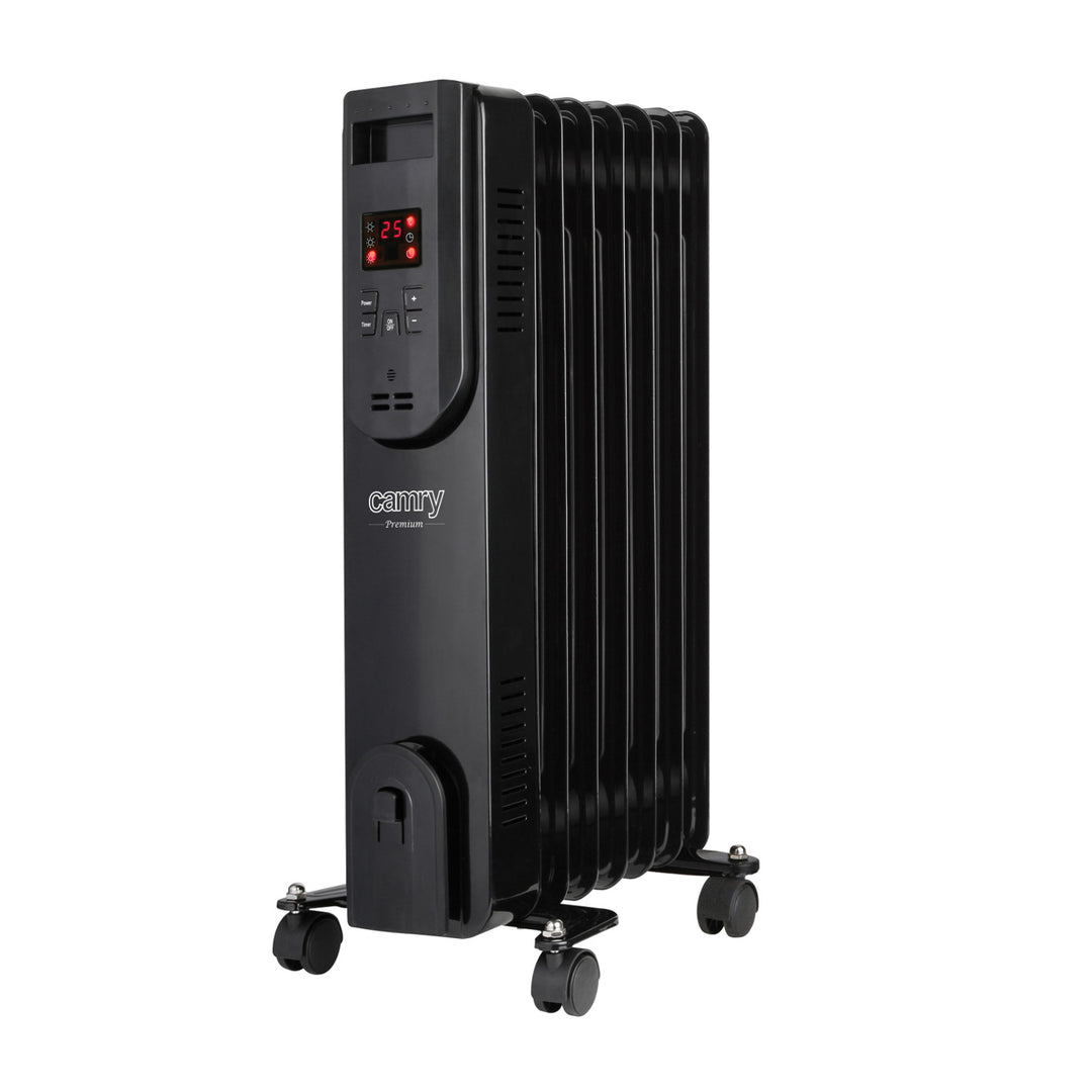 Aquecedor de óleo 7 aletas 1500W Display LED Controle Remoto Camry CR7812