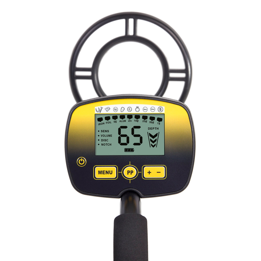 Detector de metais com bobina de busca à prova d'água e display LCD Detector de metais preciso sem fio alimentado por bateria