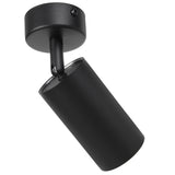 Lámpara de techo/pared Maclean, spot, móvil, aluminio, 1xGU10, 55x100mm, negro mate, MCE451 B