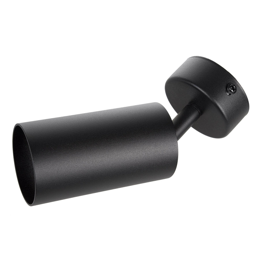 Lámpara de techo/pared Maclean, spot, móvil, aluminio, 1xGU10, 55x100mm, negro mate, MCE451 B