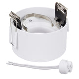 Candeeiro de embutir no teto com casquilho GU5.3 MR16 para lâmpadas LED e halógenas até 35W 70x40mm Foco de embutir em alumínio redondo branco