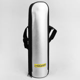 Garrafa isolada em aço inoxidável com copo e bolsa de transporte para bebidas quentes ou frias (750ml)