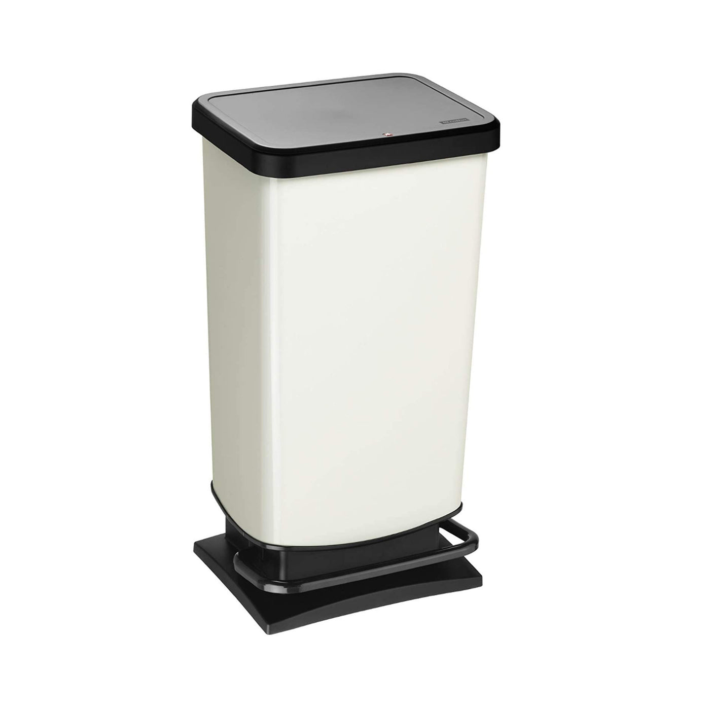 Rotho 1754110746 Cubo de basura con tapa de pedal Sin BPA Soporte estable de fácil limpieza