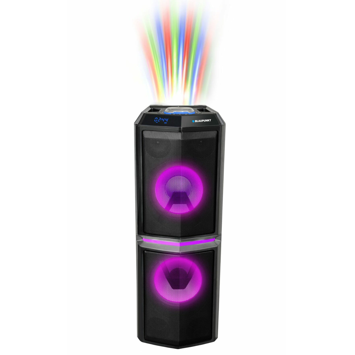 Alto-falante para festa, sem fio, portátil, bluetooth, 90w, rms, controle remoto, função karaokê, iluminação de discoteca, aux