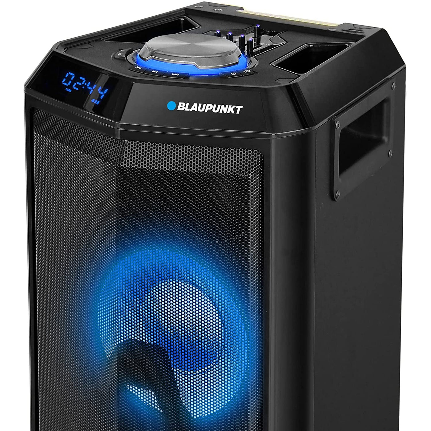 Alto-falante para festa, sem fio, portátil, bluetooth, 90w, rms, controle remoto, função karaokê, iluminação de discoteca, aux