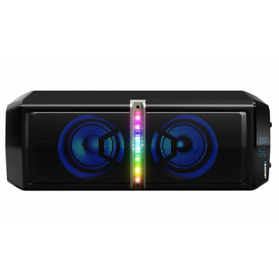 Alto-falante para festa, sem fio, portátil, bluetooth, 2x30w, rms, controle remoto, função karaokê, iluminação de discoteca