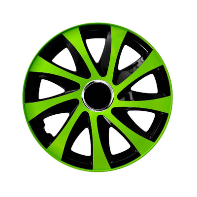 Tampões universais 13" Drift Extra Verde/Preto 4 peças