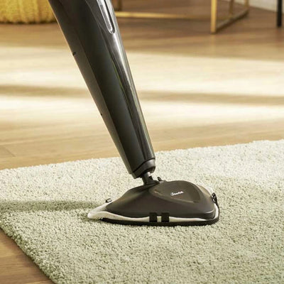 Esfregona elétrica a vapor Vileda 168917 Steam Plus 3.0 com 2 almofadas de reposição de microfibra, limpeza de carpetes