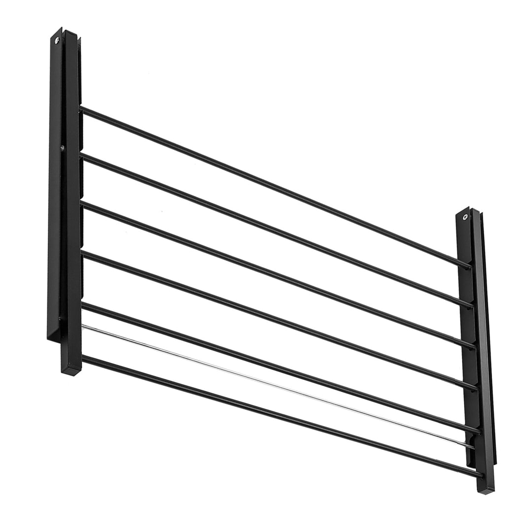 Secador de pared Majka Secador de pared (80 cm, negro)