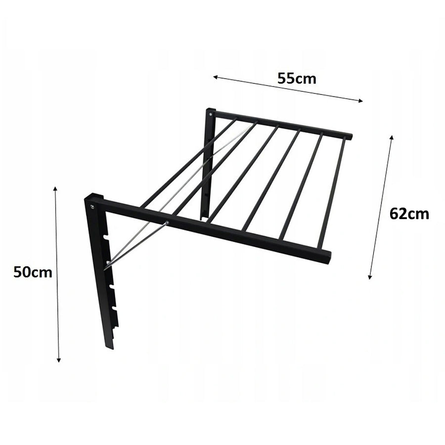 Secador de parede Majka (60cm, Prata)