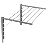 Secador de parede Majka (60cm, Prata)