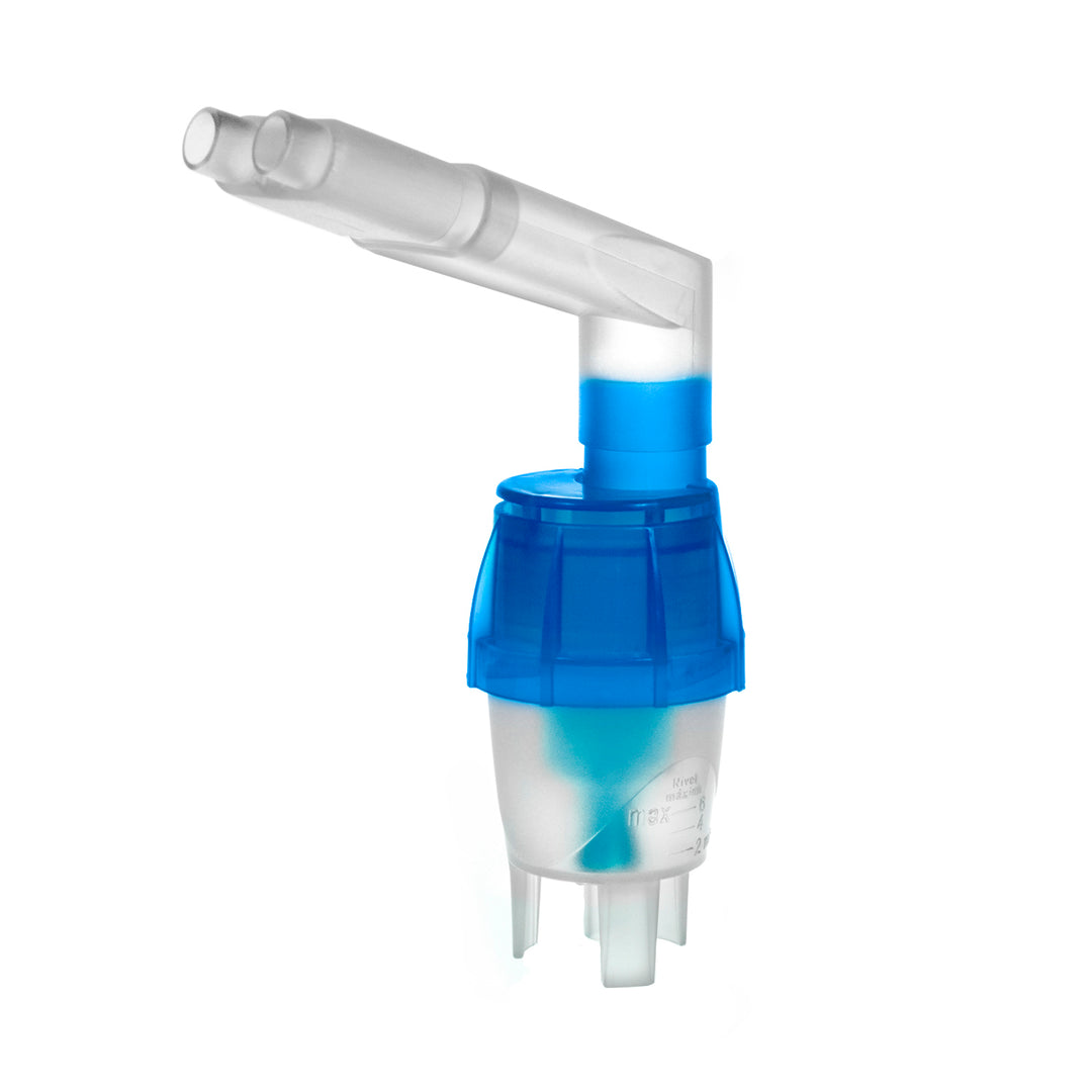 Máscara de compressor de nebulizador de terapia de aerossol inalador para adultos e crianças azul