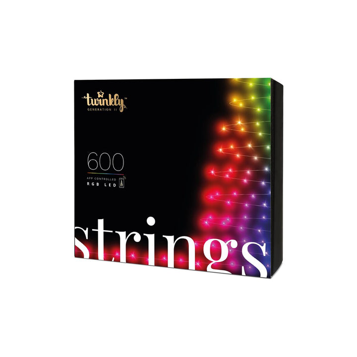 Luces del árbol de Navidad inteligente Twinkly Strings 600LED RGB 48m