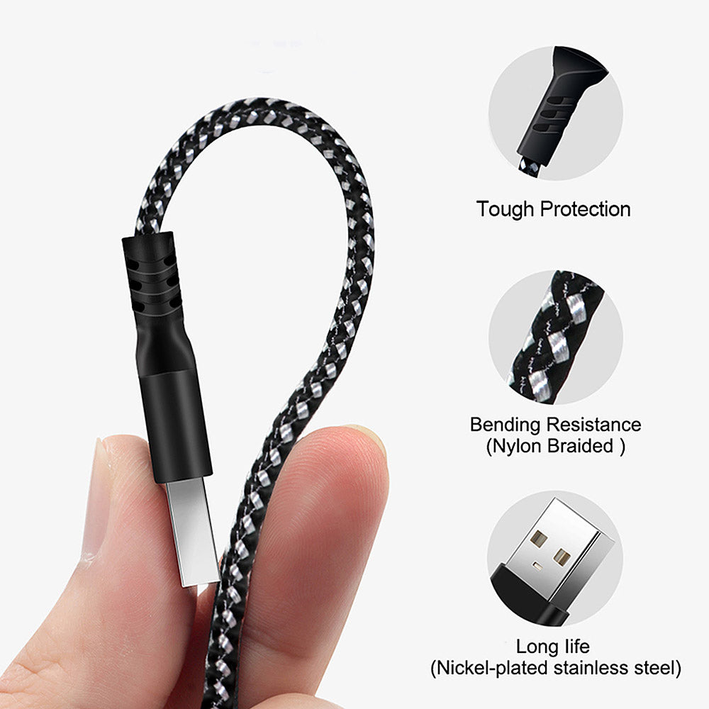 Cabo Maclean USB C - IOS suporta carregamento rápido 2,4A, transferência de dados, 5V/2,4A, preto, comprimento 2m, MCE481